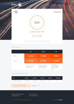 Interneto spartos matavimo sistema Matuok.lt